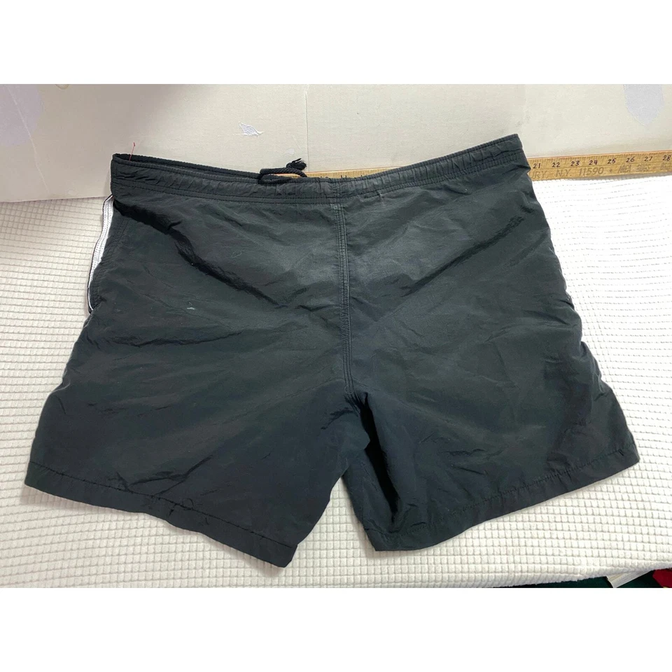 Baús de natação masculinos vintage mercúrio 40 2XL feitos nos EUA forrado padrão geométrico - Imagem 3 de 4