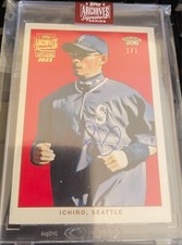 2023 Topps Archives Signature Series Ichiro Mariners Auto 1/1 2002 Topps 206
