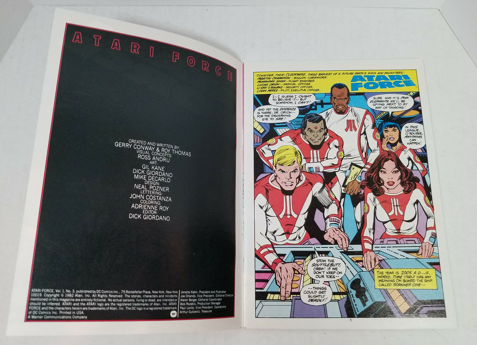 1982 DC Comics Issue #3 Atari Force "Mini-Comic" By Gerry Conway & Roy Thomas
