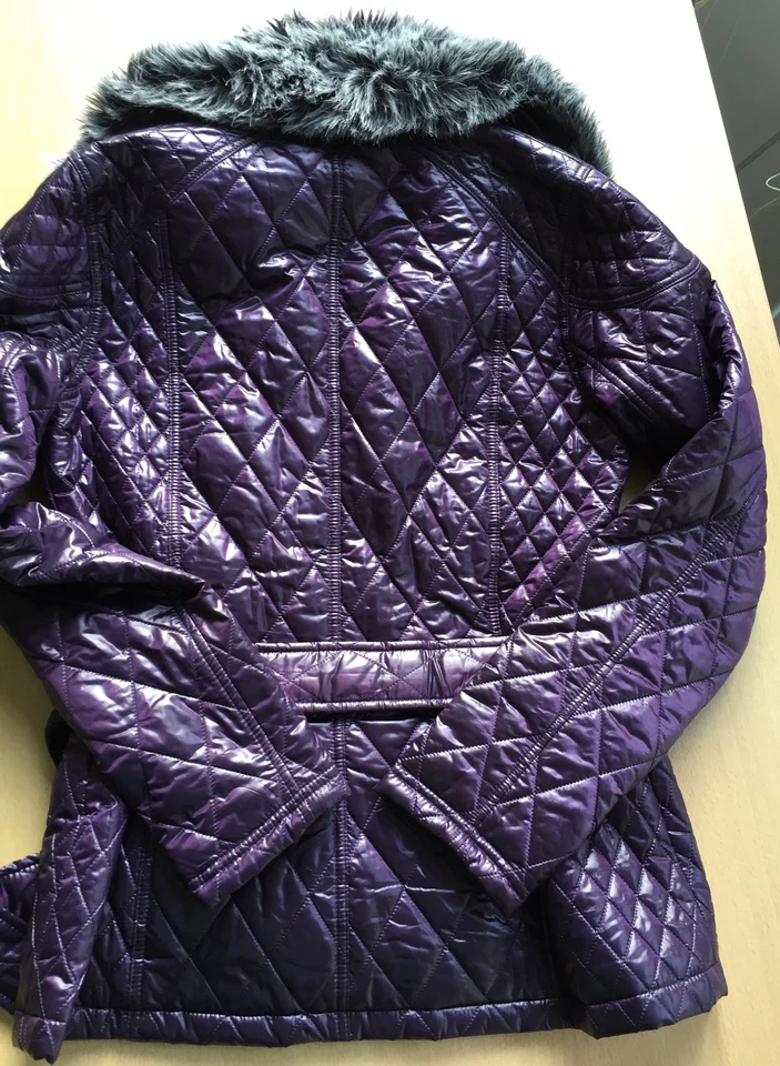 *** Neu: BARBOUR Henderson Quilt Jacket Gr. 10 (dt. 36) in Lila *** - Bild 4 von 4