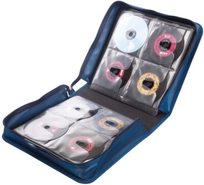 256 CD Etui DVD Geldbörse Abdeckung Disc Aufbewahrung Halter Hülle Griff Tragbar Auto Zuhause