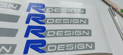 VOLVO R-DESIGN Logo Allow Felgen Aufkleber Decals X5 Grafik 10CM X 1,8CM A255
