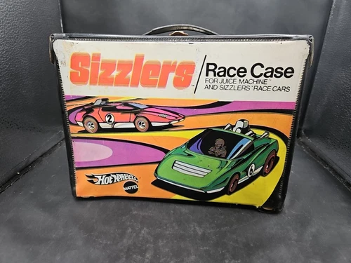 Mattel Hot Wheels Vintage 1968 - 1970 Sizzlers Race Car Carrying Case