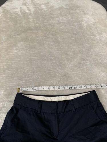 Theory Womens Navy Blue Wide Business Casual Low Rise Wool Blend Pants Size 4 - Picture 6 of 7