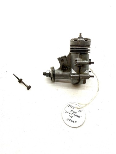 Selten 1953 Fox Split Case 19 Control Line C/L R/C Modellflugzeug Motor M13