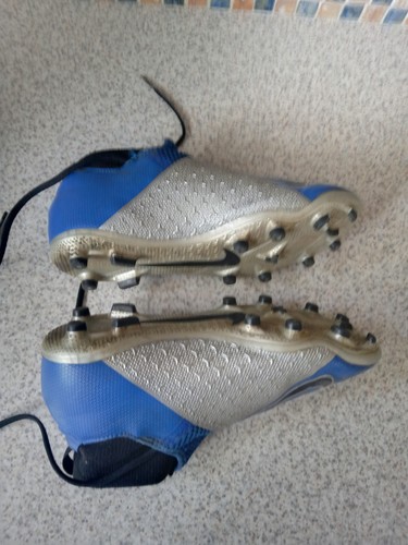 Nike Phantom VSN Ghost Lace FG Firm Ground Sock Boots Size 5.5 blue - Picture 5 of 6