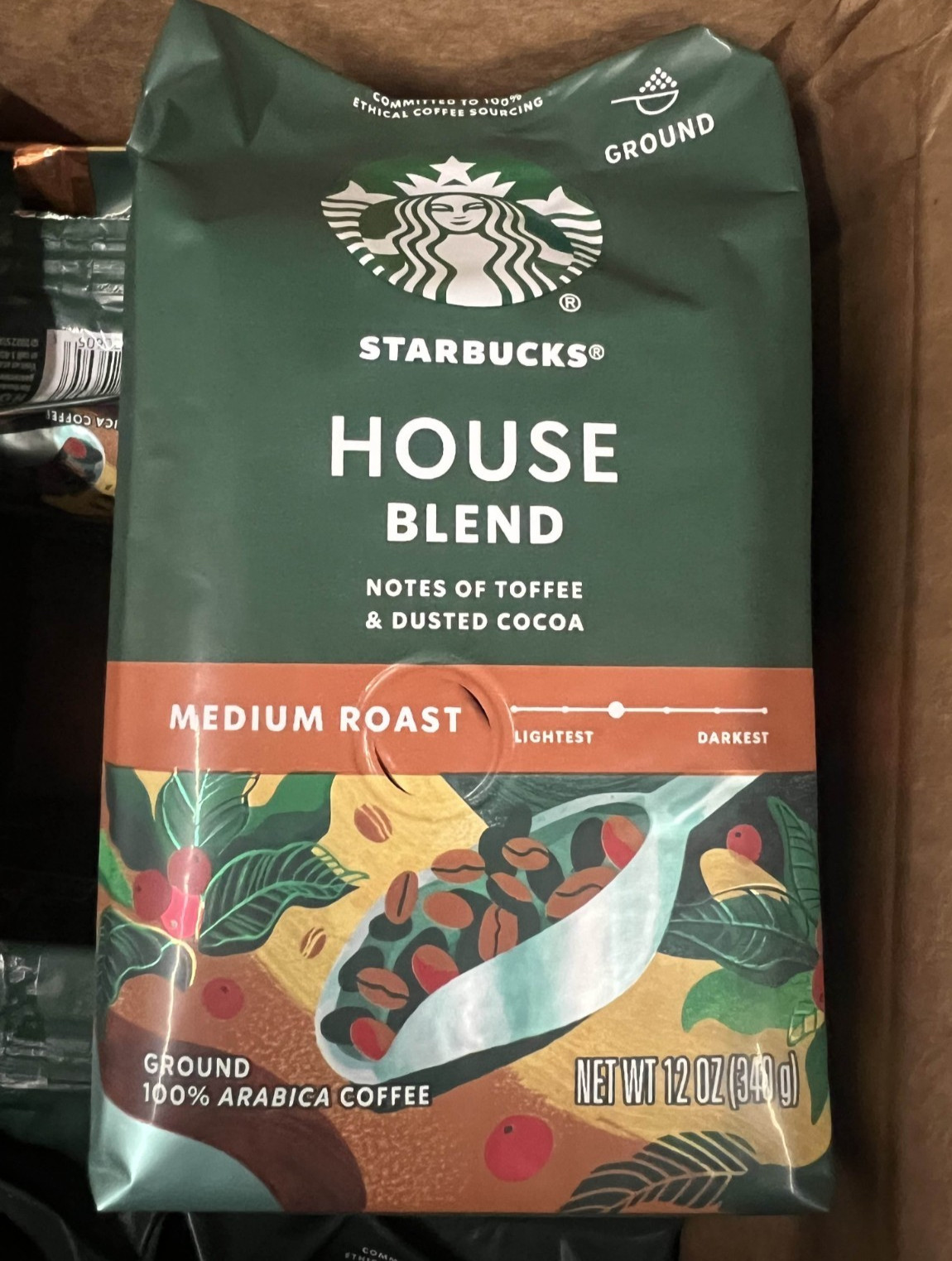 Starbucks House Blend Medium Roast Ground Coffee 12 OZ 6pk old stock
