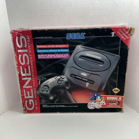 SEGA GENESIS MODEL 2 CONSOLE IN BOX - PLEASE READ