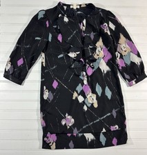 Anthropologie Urban Outfitters Silence + Noise Dress Tunic Ruffle Womens Size XS