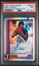 2025 TOPPS CHROME ROOKIE AUTOGRAPHS #RAMAC MARC CHURCH ROOKIE AUTO-REFRACTOR/499