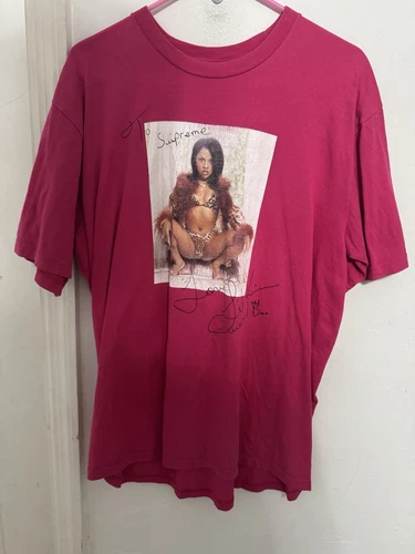 Tee shirt rose Supreme Lil Kim taille L SS22 occasion 100% authentique