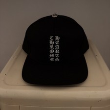 Chrome Hearts Vertical Logo Hat ' Black ' NEW