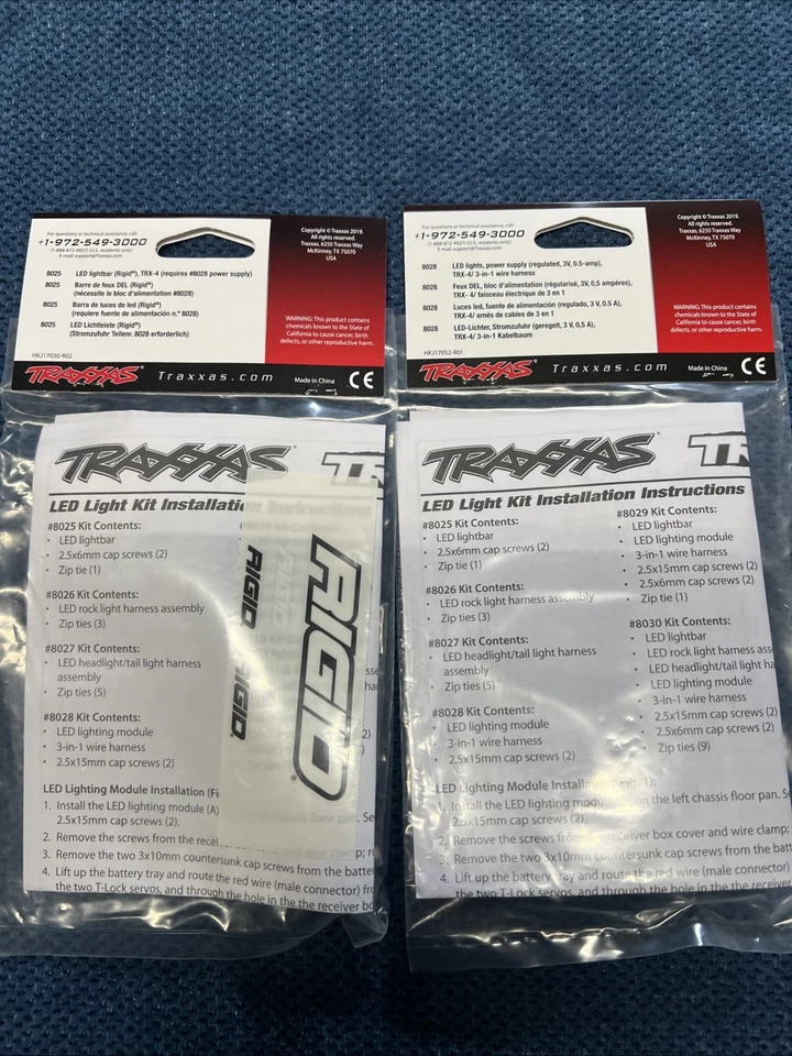 Barra de Luz LED Traxxas y Suministro para TRX-4 Parte 8028, 8025 RÍGIDO Foto 3 de 3