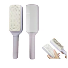 Self Cleaning Hair Brushes, Easy Clean Hair Brush with Retractable Bristles, Ant
