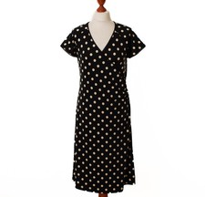 KING LOUIE Women's Black Short Sleeve Dress Size L 12514