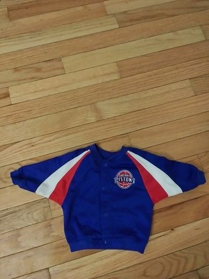 Detroit Pistons NBA Newborn Warm Up Jacket Size 0/3M