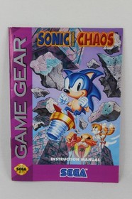 Original Sega Game Gear Sonic the Hedgehog Chaos Video Game & Box ** Untested