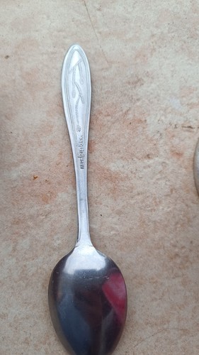 Vintage Soviet Podstakannik Cup Olympic with spoon - Picture 12 of 12