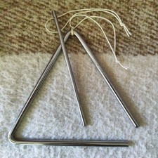 Triangle Percussion Instrument Loud Bright Metal Sound School Band Orchestra 7"