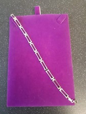 Beautiful 9ct White Gold Bracelet 4.1g Very Good Condition Hallmarked 