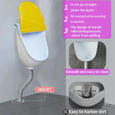 Toddler Urinal Potty Wall Mounted Child Cover Bathroom Training Kids Washout Men