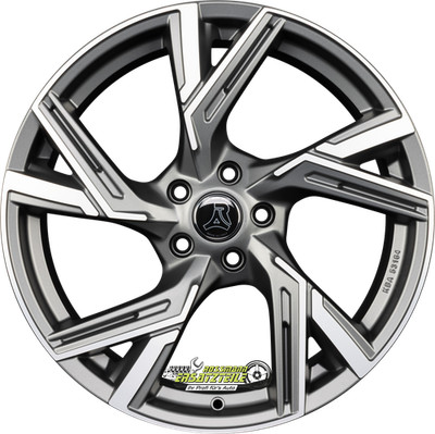 2x Arcasting Enea matt anthracite polished 9x20 ET33 - LK5/112 ML66.6 Felge Alu