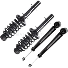 4x Fits 1998-2009 2010 VW Golf Jetta Front Rear Strut Spring & Shock Absorber