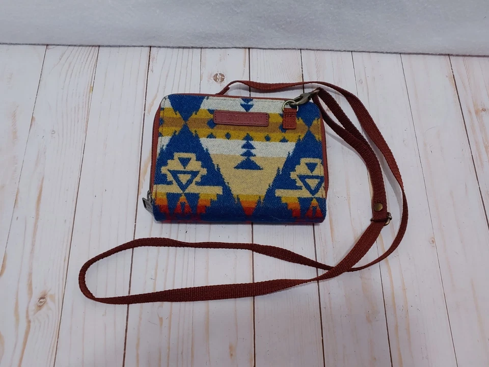 Pendleton Bandolera de Lana Organizador Cartera Bolso de Mano Correa Extraíble Azteca Southwes Foto 2 de 4
