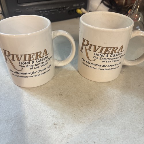 2 Vintage Riviera Casino Las Vegas, NV I'm a Winner Coffee Cup Mug - Nevada EXC - Picture 6 of 6