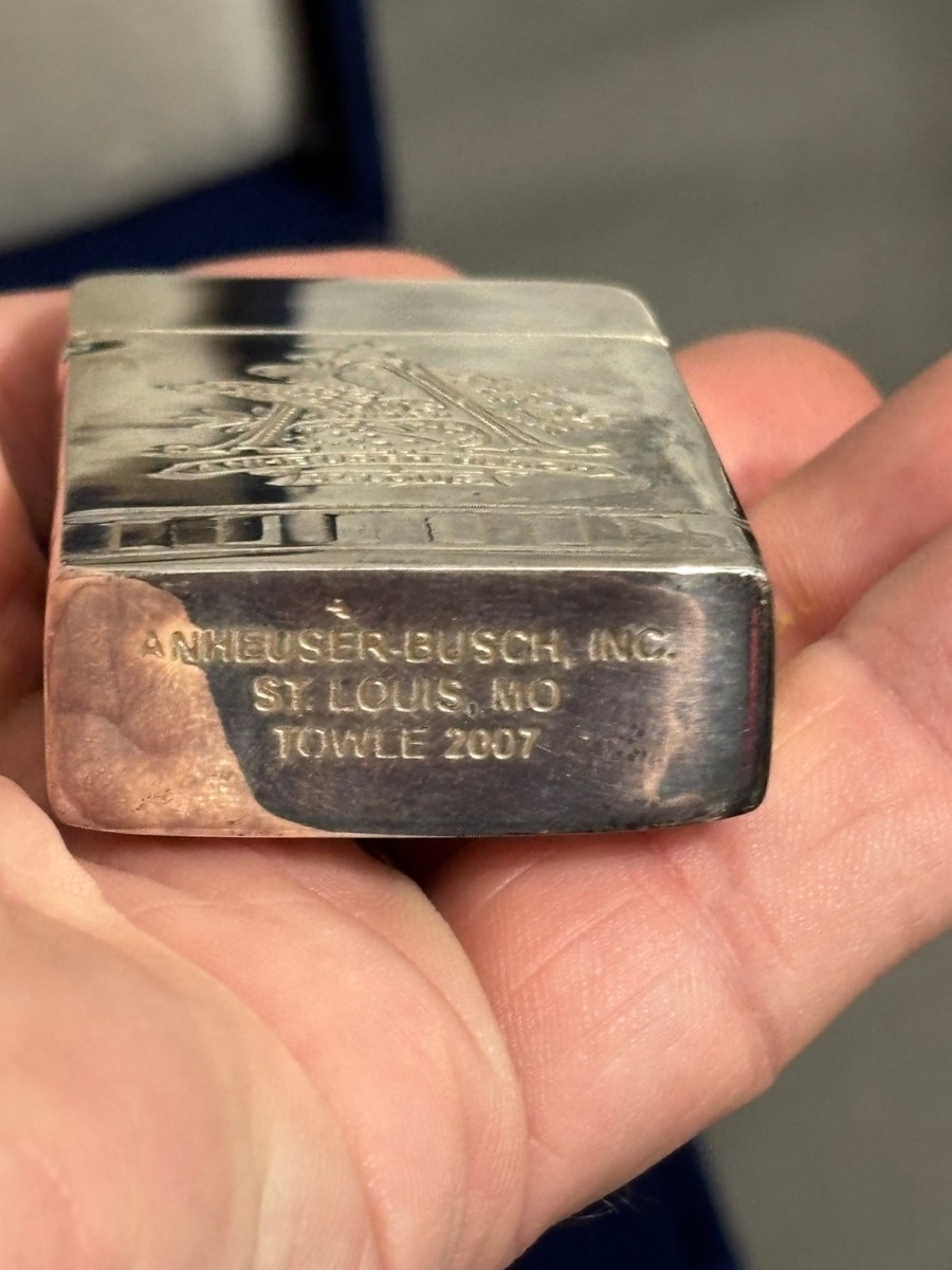 2007 Towle Silverplate Match Safe Anheuser Busch Locomotive
