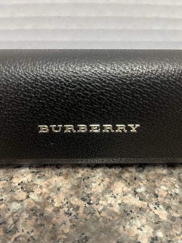 Burberry Eyeglasses Hard Case ONLY Magnetic Black Auto Close Corduroy Lining - Picture 2 of 8