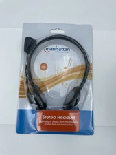 Manhattan 3.5mm Stereo Wired Headset with Mic - with Microphone Volume Control