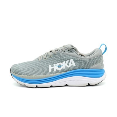 Hoka One Herren Gaviota 5 Wide Sportschuh Grau Mesh Niedrig Laufschuh EU 44.5