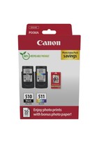 Canon PG-510/CL-511 Tintenpatrone + Fotopapier-Vorteilspaket #1906858
