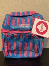 Kids Insulated Lunch Bag Pink & Blue Teal New In Packaging Outside Pocket