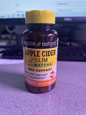 Mason Natural Apple Cider Slim Plus Matcha Tablets for Healthy Weight Management