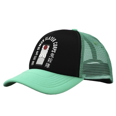 #ad Demon Slayer Corps Foam Green Trucker Hat $25.98