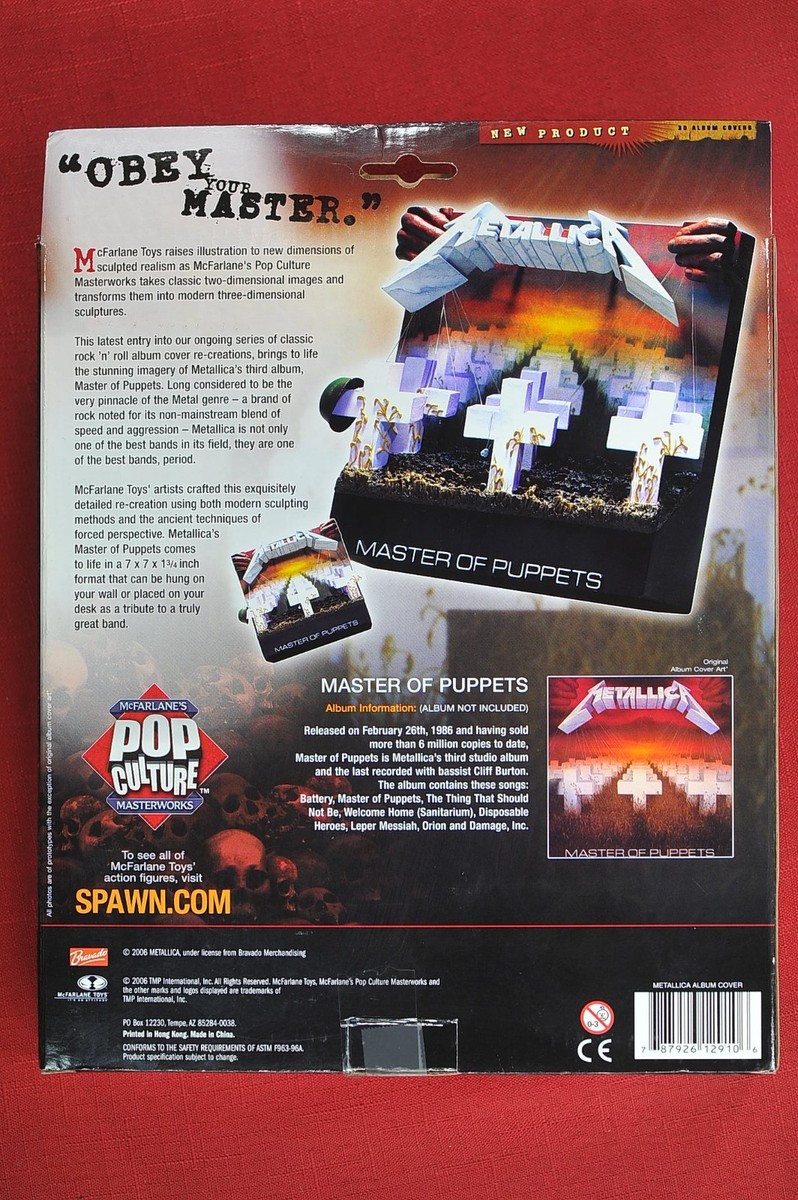 McFarlane Toys 3d Album Cover Metallica Master of Puppets for sale