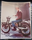 1970's 8x10 HENRY WINKLER as FONZIE- HAPPY DAYS-on his Bike-on the back lot