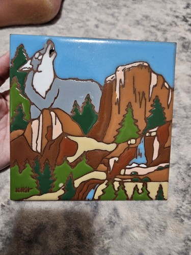 Earthtones Ceramic Art Tile 1999 - Picture 1 of 5
