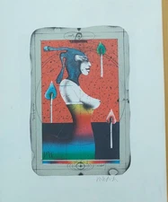 Paul WUNDERLICH Signed lithograph, 1975 / Original print by Wunderlich