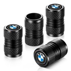 4pcs Universal Tire Valve Stem Caps for BMW - Black Air Covers