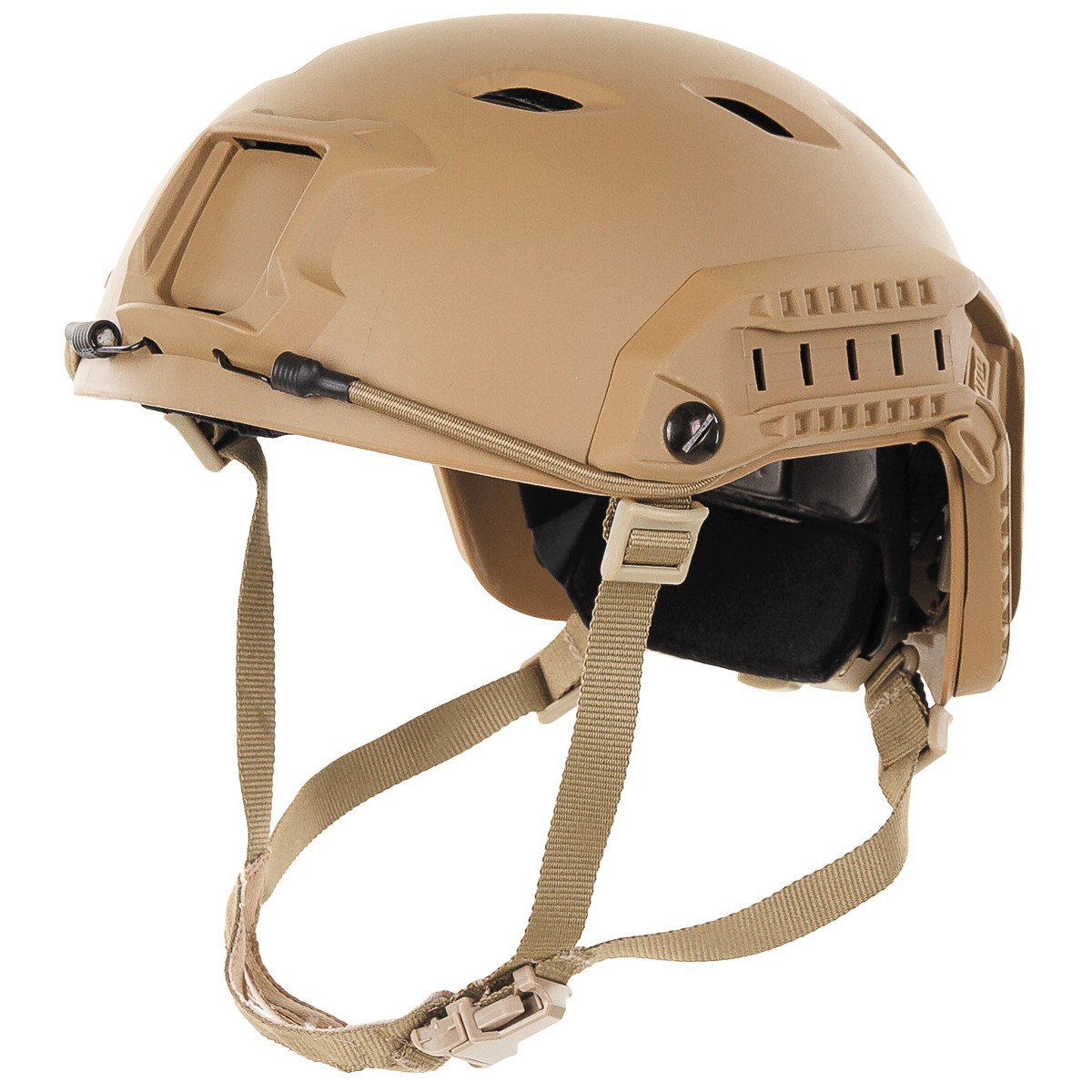 MFH FAST Helmet Para Army Style Rails Coyote Adjustable Airsoft