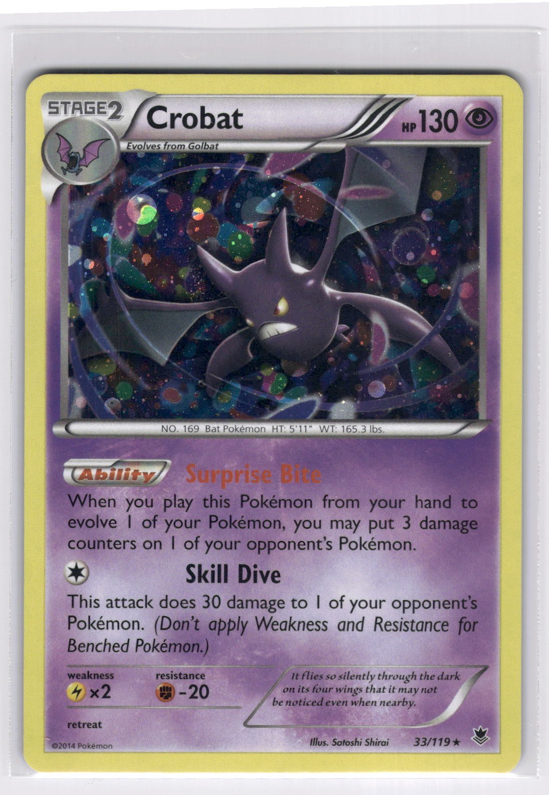 Crobat 033/119 - Holo P Miscellaneous Cards & Products Pokemon NM