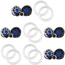 Kicker 4 Pair 51MSS65 LED 6.5" Premium Marine Component with a Pair of 50...