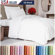 Soft Twin Duvet Cover Set Lightweight Easy Care Zipper Closure Premium Quality
