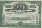 1936 The Nash Motors Company Stock Certificate