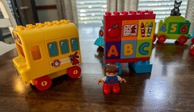LEGO DUPLO 10603 My First Bus and 10847 My First Number Train - 2 Complete Sets