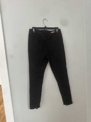 True Craft Damen Junior Distressed Skinny schwarz Denim Jeans Größe 11Y2K Grunge - Bild 4 von 8