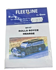 Fleetline By Gem N117 Rolls Royce Hearse kit scala N modello vintage imballato.
